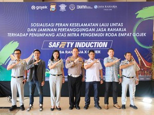 Jasa Raharja dan Gojek Gelar Safety Induction ke 50 Pengemudi Gocar