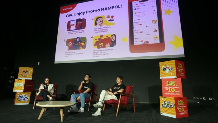 Kilas Balik GoFood 2023 dilaksanakan di Jakarta. GoFood juga meluncurkan Promo Nampol dalam cara itu.
