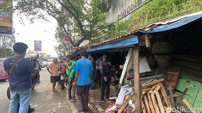 Lokasi kecelakaan di Sukabumi.