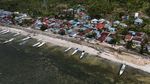 Penampakan dari Udara Proyek Tanggul Laut di Donggala