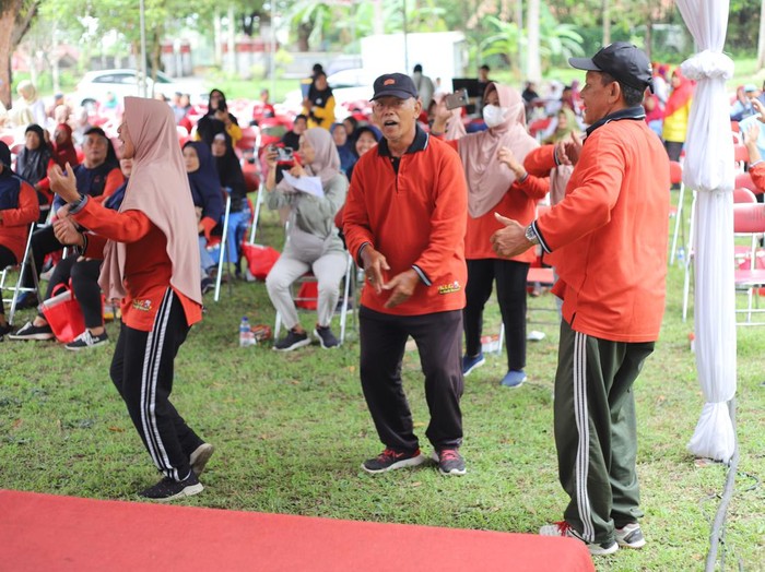 Pemerintah Kabupaten Sleman memperingati Hari Lanjut Usia Nasional (HLUN) 2023 di Taman Lansia Ceria Bethesda YAKKUM (TLC), Pakem, Sleman. Diunggah Kamis (30/11/2023).