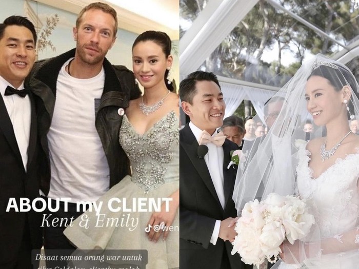 Pengantin ini mengundang Coldplay untuk mengisi acara pernikahan di Hongkong dan Paris, acara pernikahan tersebut sontak viral di TikTok.