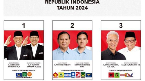 KPU sudah resmi menetapkan desain surat suara Pilpres 2024 dan masuk dalam tahap pencetakan. Pose capres nomor urut 1 Anies Baswedan di surat suara Pilpres 2024, mirip dengan surat suara Pilgub DKI Jakarta 2017.