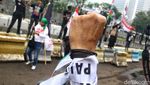 Massa Pelajar Gelar Unjuk Rasa di Kedubes AS Jakarta Dukung Palestina