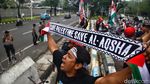 Massa Pelajar Gelar Unjuk Rasa di Kedubes AS Jakarta Dukung Palestina