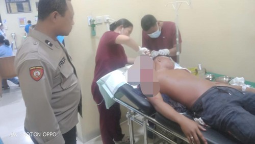Christo Febryan Belleh saat menjalani perawatan medis di RSUD SK Lerik Kota Kupang, NTT.