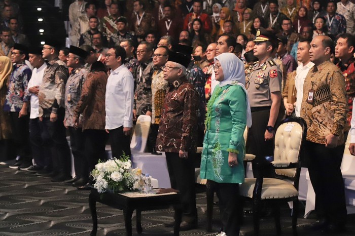 Kementerian Ketenagakerjaan (Kemnaker) menggelar Naker Award 2023 bertema Wujudkan Indonesia Emas 2045 yang digelar di Balai Sarbini, Jakarta pada Jumat (1/12).