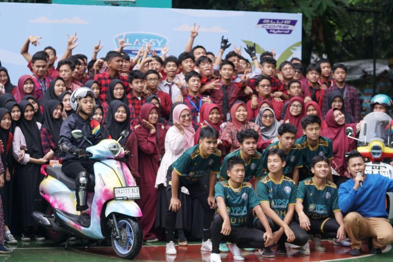 Keseruan Classy Youth Yamaha Festival Keliling 8 SMA di Medan