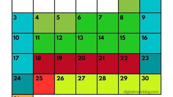 Kalender khusus Desember 2023. Siapa nih yang sudah punya plan mirip-mirip kalender ini? Foto: via Digital Mom Blog