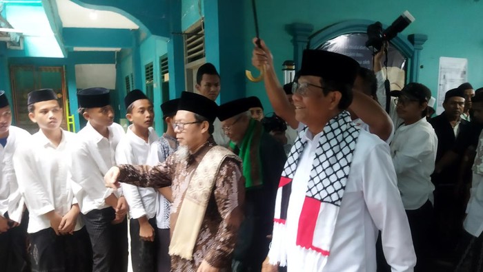 Mahfud Md tiba di Perguruan Islam Malnu Pusat Menes, Kabupaten Pandeglang.
