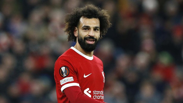 Soccer Football - Europa League - Group E - Liverpool v LASK Linz - Anfield, Liverpool, Britain - November 30, 2023  Liverpools Mohamed Salah Action Images via Reuters/Craig Brough