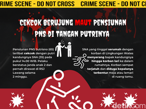 Infografis: Cekcok Berujung Maut Pensiunan PNS di Tangan Putrinya