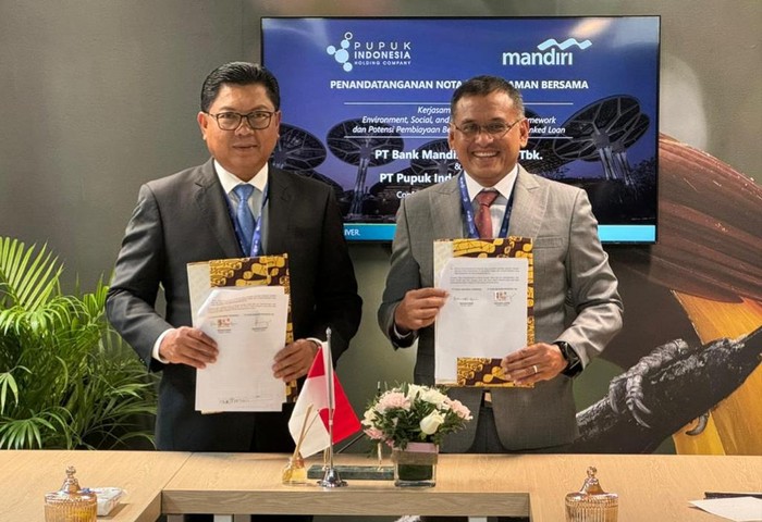 Pupuk Indonesia & Bank Mandiri Kolaborasi untuk Pembiayaan Hijau