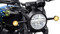 Dilihat dari desainnya, motor ini bakal nyaman digunakan buat perjalanan jauh. Sebab motor ini memiliki posisi jok yang rendah, ditopang setang lebar. Penggunaan spion bar end makin mempertegas nuansa klasik di Royal Enfield  Shotgun 650. Foto: Royal Enfield