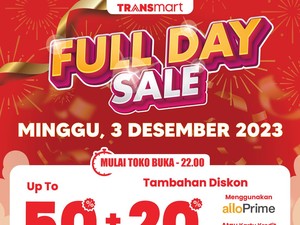 Ada Transmart Full Day Sale Hari Ini! Diskon Melimpah 50% + 20%