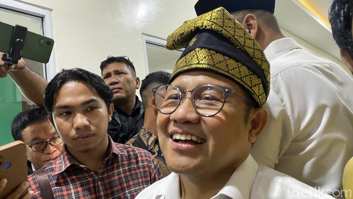 Cak Imin saat ditemui di Pekanbaru (Devi/detikcom)