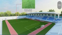Selain itu, stadion juga akan dilengkapi dengan pembatas atau perimeter untuk screening penonton dan 4 ruang ganti pemain. Untuk kapasitas penonton, Stadion Surajaya yang baru nantinya bisa menampung sekitar 12.840 atau 13 ribu orang.