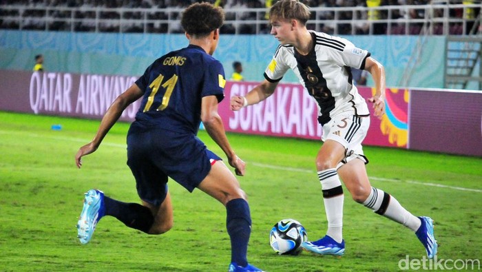 Laga final Piala Dunia U-17 2023 antara Jerman melawan Prancis di Stadion Manahan Solo, Sabtu (2/12/2023).