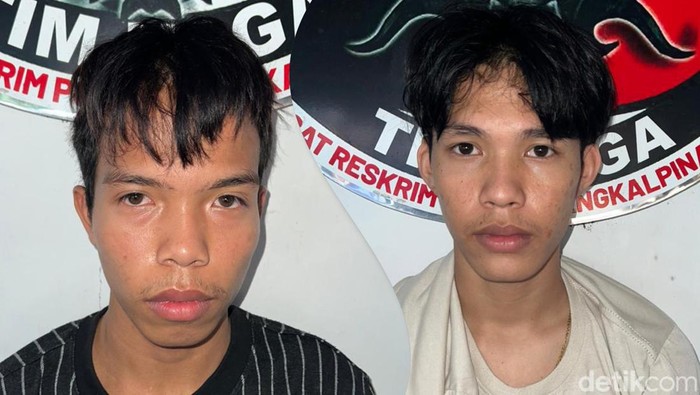 Firman dan Ahmad Munandar yang bobol konter HP di Pangkalpinang.