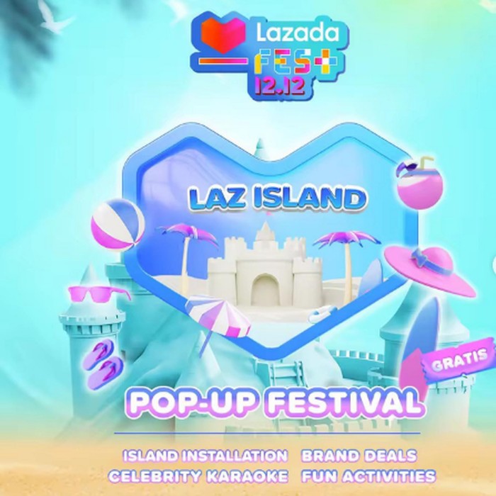 CXO Media berkolaborasi dengan Lazada menggelar Lazada Fest 12.12 Pop Up Festival di Ciputra World Atrium, Surabaya muai 1-12 Desember 2023 pukul 10.00 - 22.00 WIB. Berikut ini sederet acaranya.