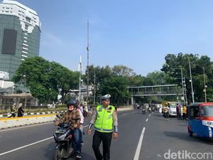 Ada Munajat 212, Lalin Sekitar Monas dan Istiqlal Lancar