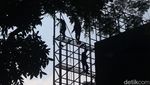 Spanduk Ajakan Pemilu Damai, Aman dan Tertib Mejeng di Bundaran HI