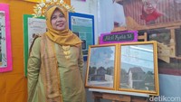 Belajar 6 bulan di PGP, Siti Latifah, guru Desain Pemodelan dan Informasi Bangunan (DPIB) SMKN 58 Jakarta menggunakan strategi tutor sebaya untuk membangun kompetensi siswa Kurikulum 2023 untuk bersaing di kompetisi Kurikulum Merdeka dan mandiri berinovasi. Foto: Trisna Wulandari/detikEdu