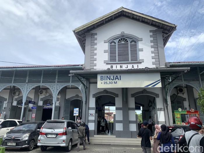 Stasiun Kereta Api Binjai. (Kartika Sari/detikSumut)