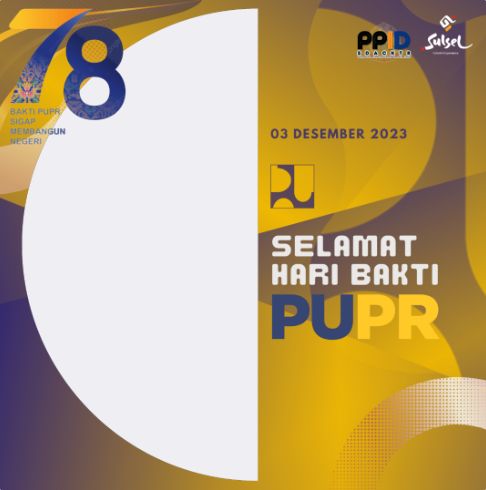 Twibbon Hari Bakti PU ke-78 Tahun 2023