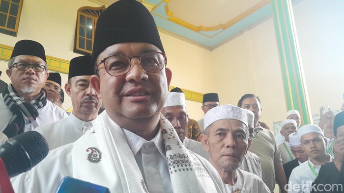 Anies Baswedan di Deli Serdang, Minggu (3/12) (Foto: Nizar Aldi/detikSumut)
