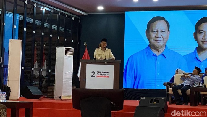Capres nomor urut 2 Prabowo Subianto (Fieda/detikcom).