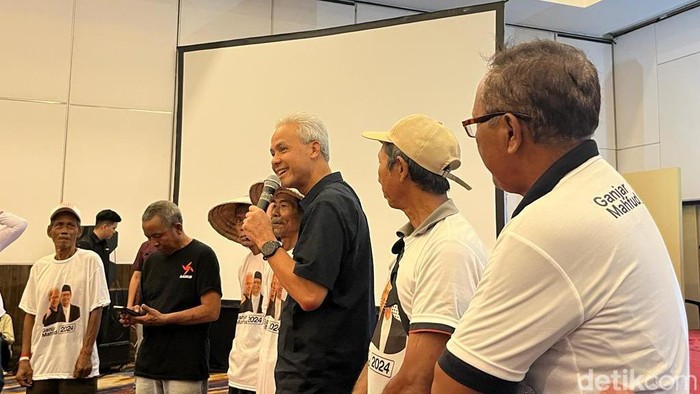Capres nomor urut 3 Ganjar Pranowo (Anggi/detikcom).