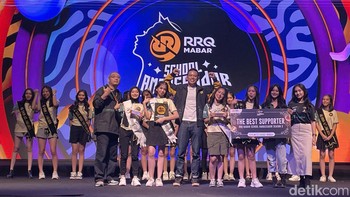 Keseruan pengumuman RRQ School Mabar Ambassador Season 2. (Foto: Khalisha Fitri/detikcom)