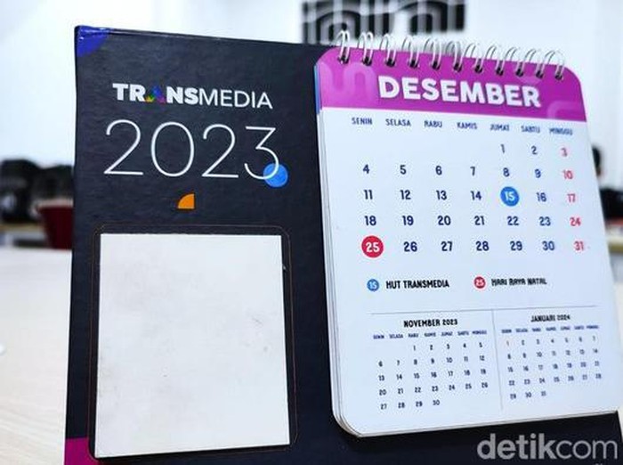 Ilustrasi kalender bulan Desember