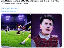 Nasib MU Kalah, Jadi Bahan Candaan Netizen Akhir Pekan