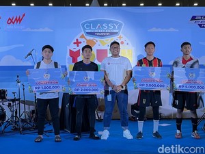 SMAN 3 Medan Juara 1 Futsal di Event Classy Yamaha Youth Festival Medan