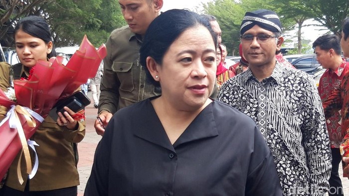 Puan Maharani, berkunjung ke Kebun Raya Indrokilo Boyolali, Minggu (3/12/2023).