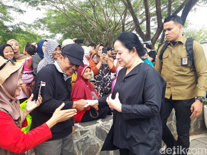 Puan Maharani, berkunjung ke Kebun Raya Indrokilo Boyolali, Minggu (3/12/2023).