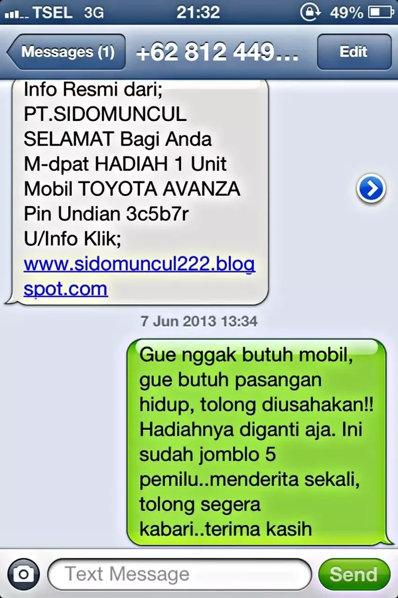 Deretan balasan SMS penipu ini bisa bikin mesem-mesem sendiri karena kocak dan absurd abis!