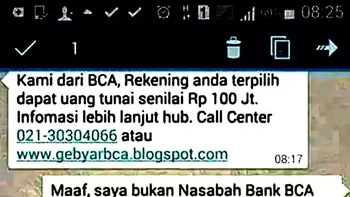 Yang bener dari bank mana? Foto: 1cak