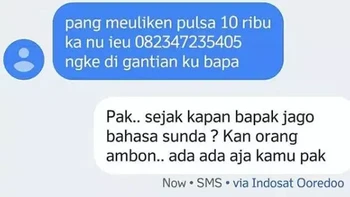 Kok jadi jago Bahasa Sunda sih Pak. Foto: Instagram/mariozanetti