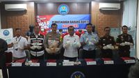 BNN Kepri Musnahkan 2,7 Kg Sabu Dan 950 Gram Ganja, 5 Pelaku Ditangkap