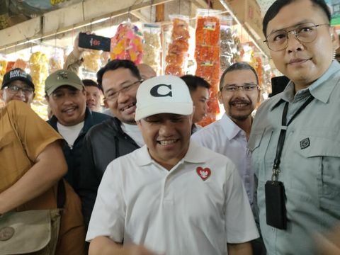 Cak Imin berkunjung ke Pasar Raya Padang (Dwi/detikcom)