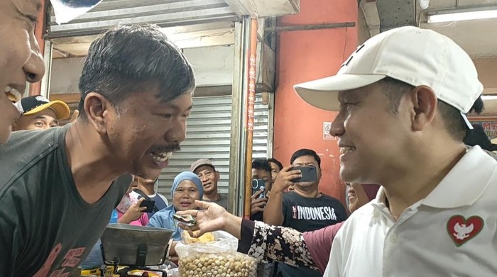 Cak Imin berkunjung ke Pasar Raya Padang (Dwi/detikcom)