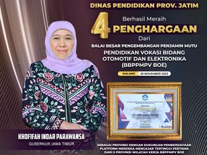 Jatim Borong 4 Penghargaan Vokasi, Khofifah Ingatkan SMK Soal Tracer Study