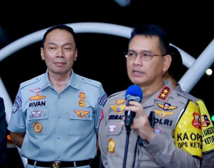Dirut Jasa Raharja Rivan A. Purwantono dan Kakorlantas Irjen Firman Shantyabud