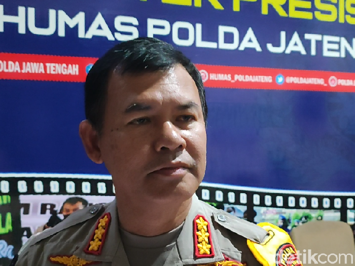 Kabid Humas Polda Jateng, Kombes Satake Bayu saat memberikan keterangan pers di kantornya, Jalan Pahlawan, Semarang, Senin (4/11/2023).