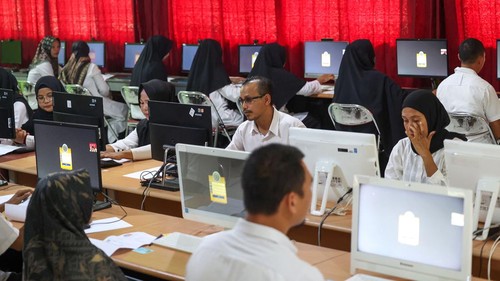 Kegiatan Seleksi PPPK  di SMA Negeri 1 Bunguran Timur.