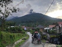 Potret Gunung Marapi Terkini, Masih Keluarkan Abu Vulkanik