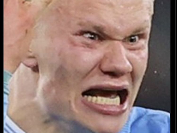 Meme Haaland Ngamuk